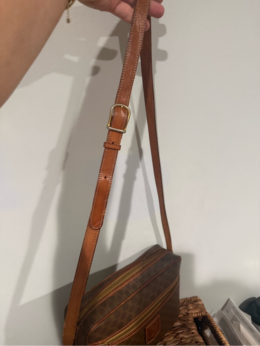 Vintage Céline Macadam M12 Double-Zip Crossbody Bag - Picture 6 of 11